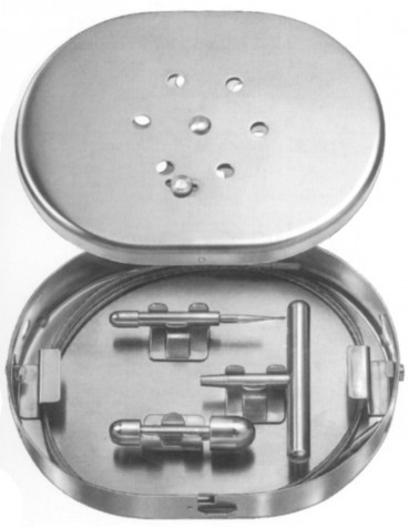 Nabatoff Vein Probes Set Complete in Metal Case (135x100x25mm) 
