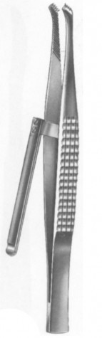 Childe Clip Applying Forceps 18 cm with Gallery 
