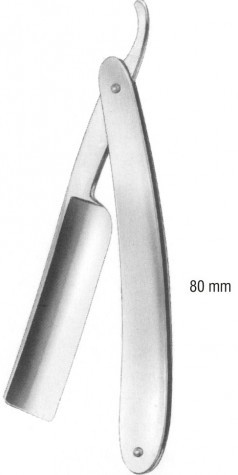 Razor Knife Hollow / Flat Blade Blade 8 cm 
