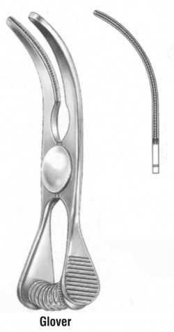 Glover Atrauma Clamp Cur. 8.5 cm
