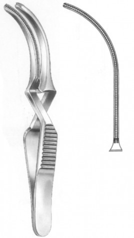 DeBakey Atrauma Clamp Cur. 11.5 cm
