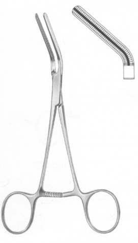 Dardik Vascular Forceps 45° 14 cm
