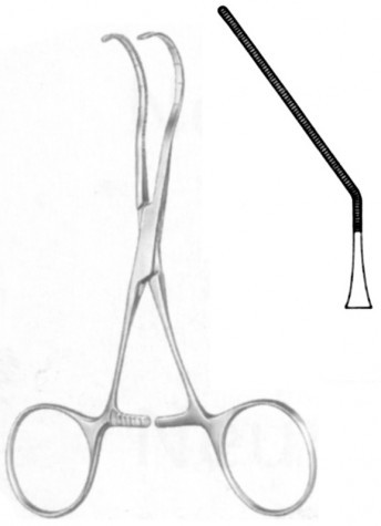Castaneda Neonatal Vascular Forceps 12.5 cm
