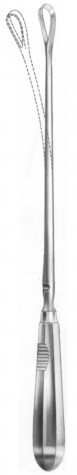 Racamier Uterine Curette (Fig.3) Blunt Melleable 31 cm
