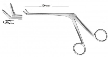 Weil-Blakesley Nasel Forceps 45° (Fig.3) (12 cm Shaft) 19 cm
