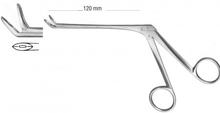 Weil-Blakesley Nasel Forceps 45° (Fig.4) (12 cm Shaft) 19 cm
