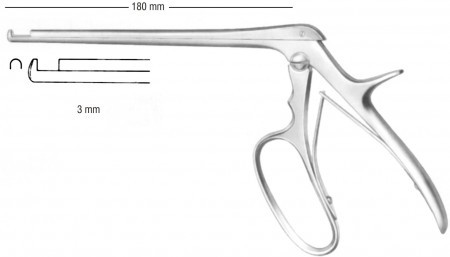 Ferris-Smith-Kerrison Punch 3mm Up Cut (90°) 18 cm Shaft
