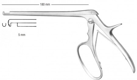 Ferris-Smith-Kerrison Punch 3mm Down Cut (90°) 18 cm Shaft
