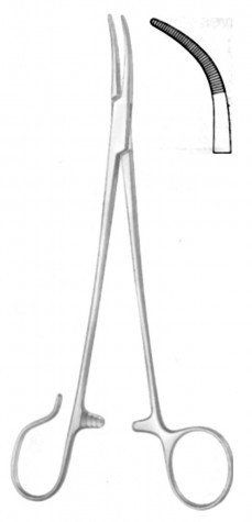 Schnidt Tonsil Forceps Strong Cur. with one open ring 19 cm
